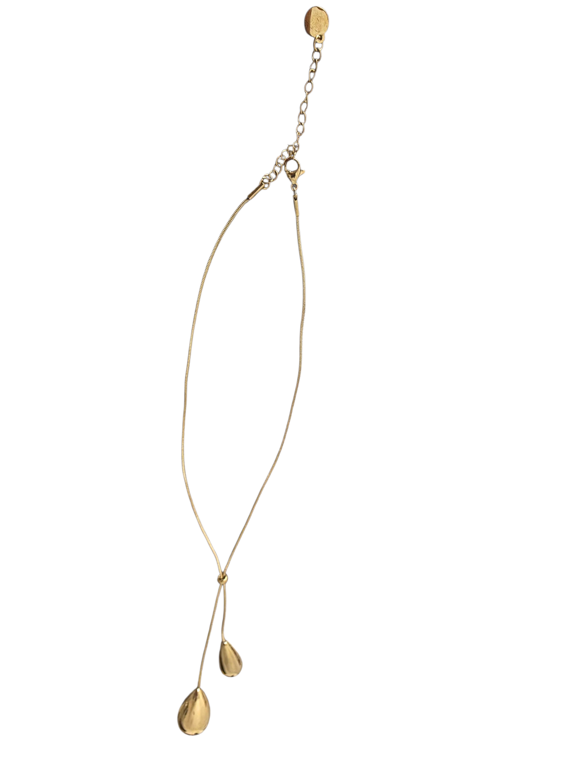 COLLANA ACCIAIO GOCCIA SALISCENDI
