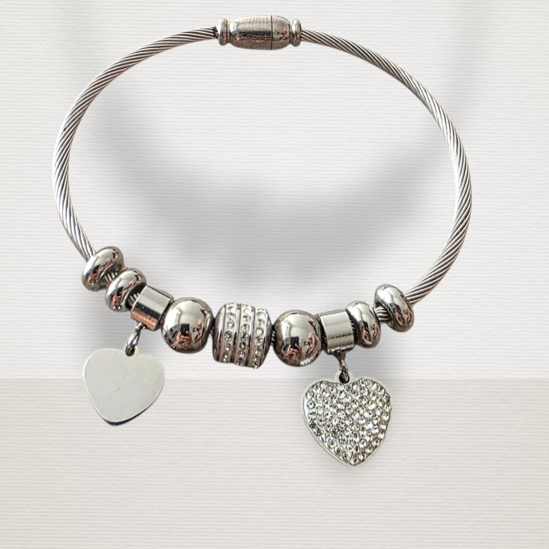BRACCIALE CUORI D'ACCIAIO