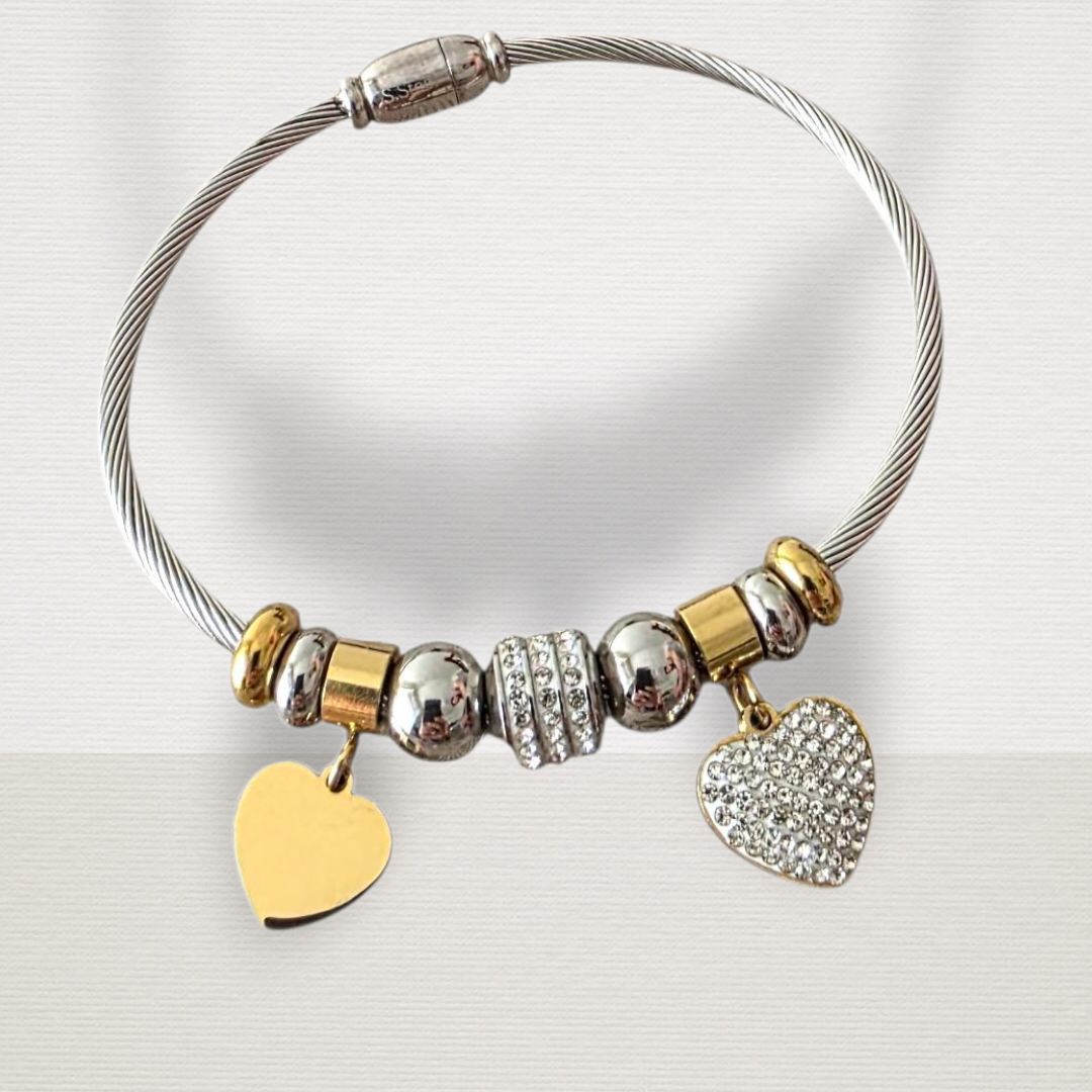 BRACCIALE CUORI D'ACCIAIO