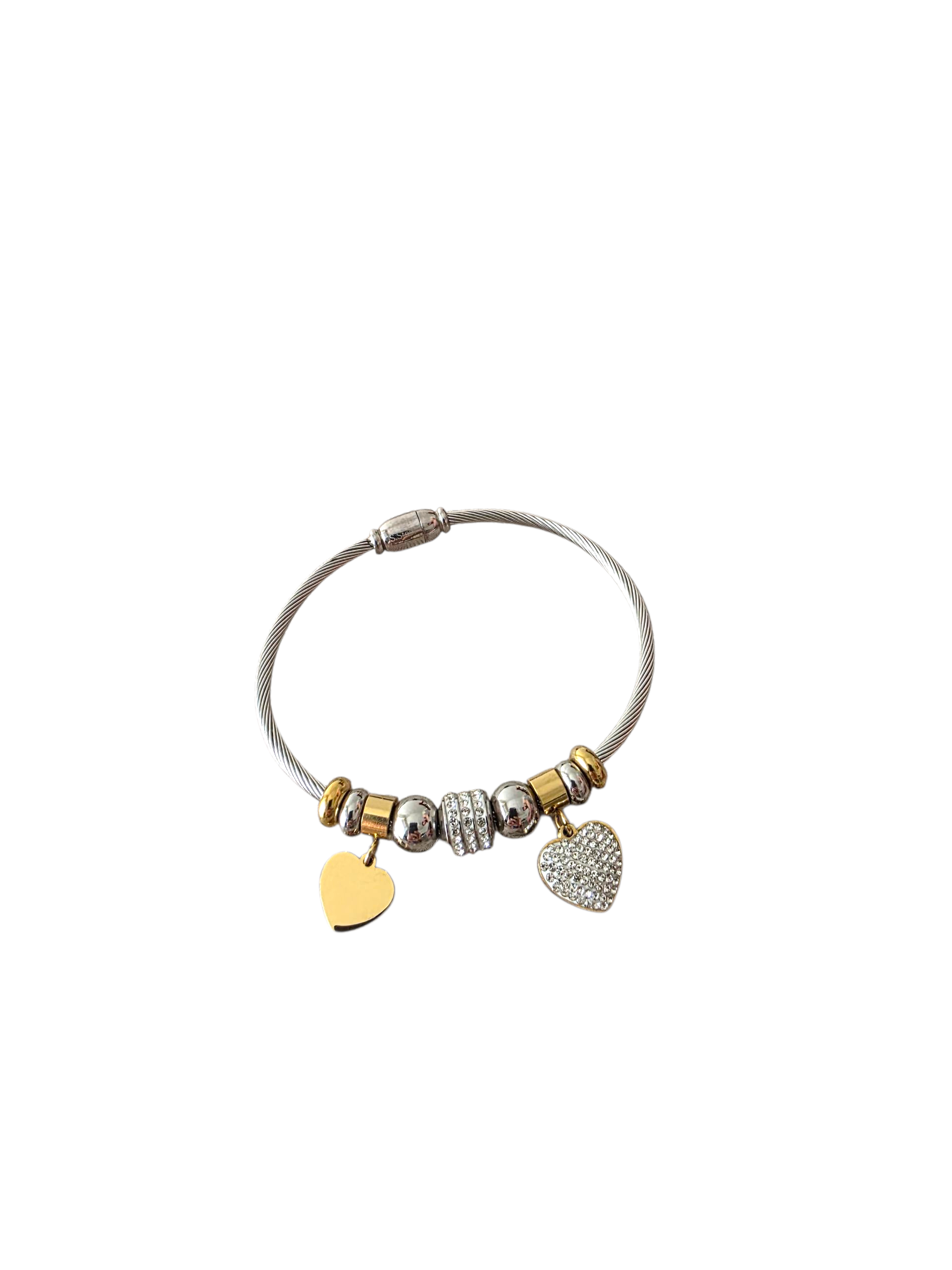 BRACCIALE CUORI D'ACCIAIO