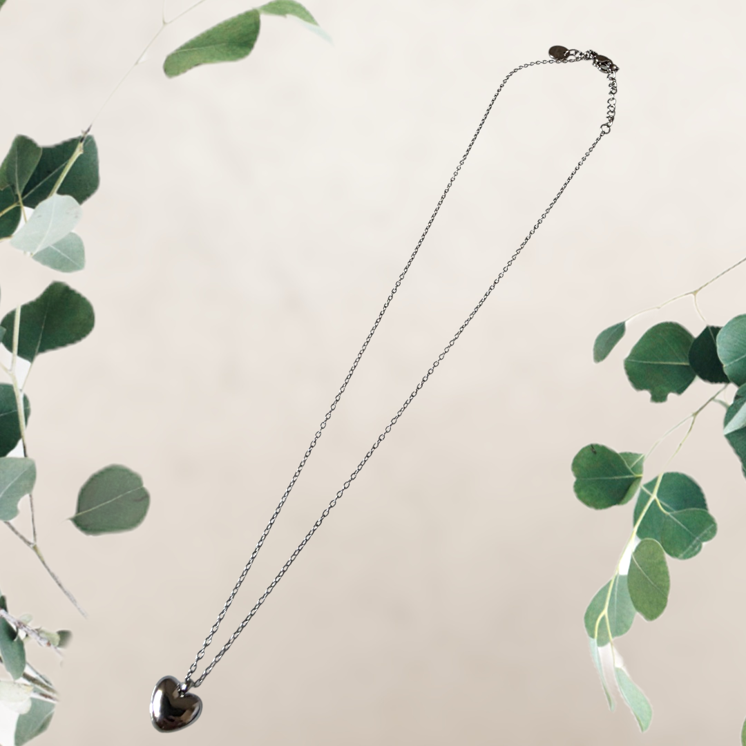 COLLANA ACCIAIO MINI CUORE