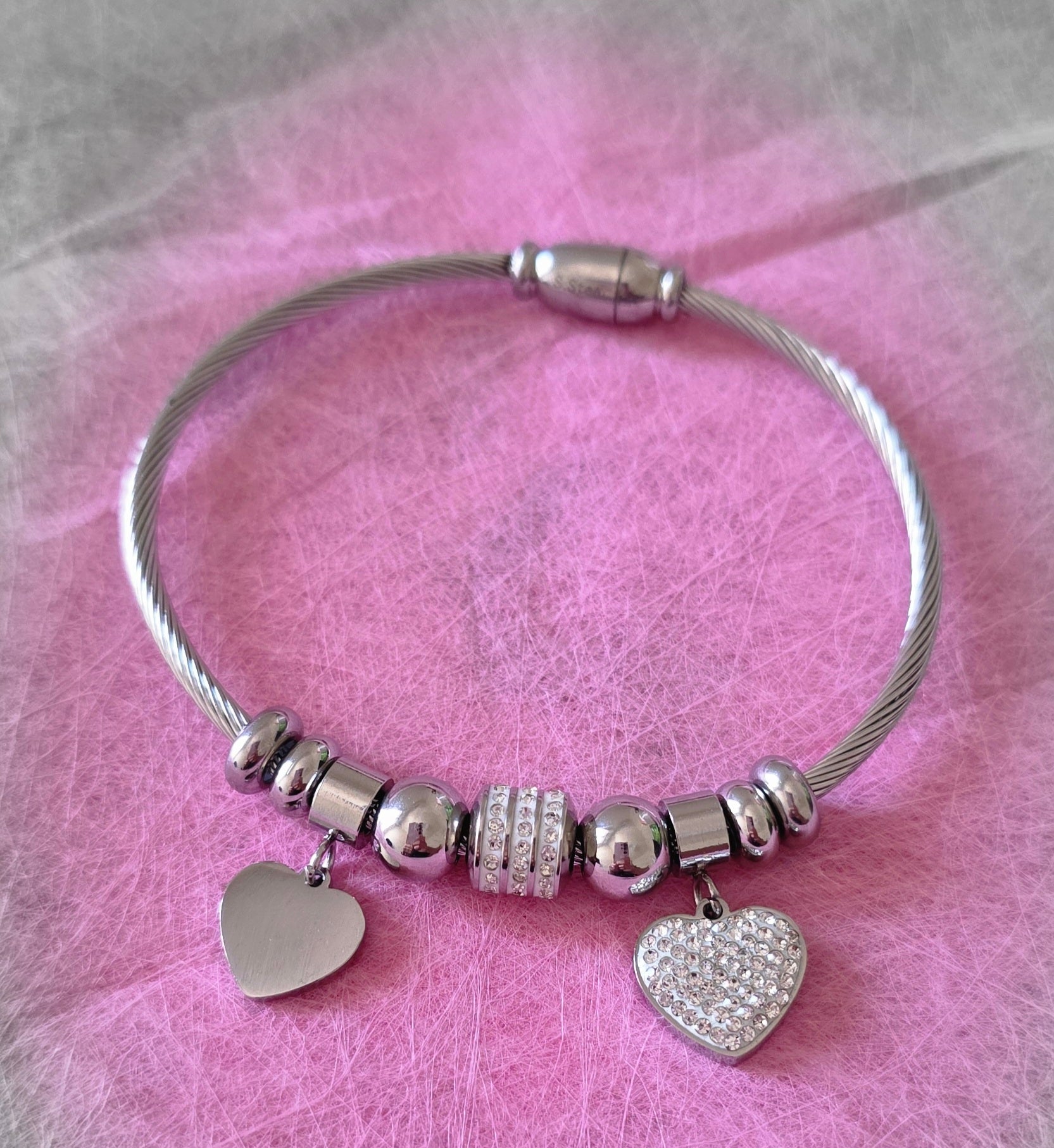 BRACCIALE CUORI D'ACCIAIO