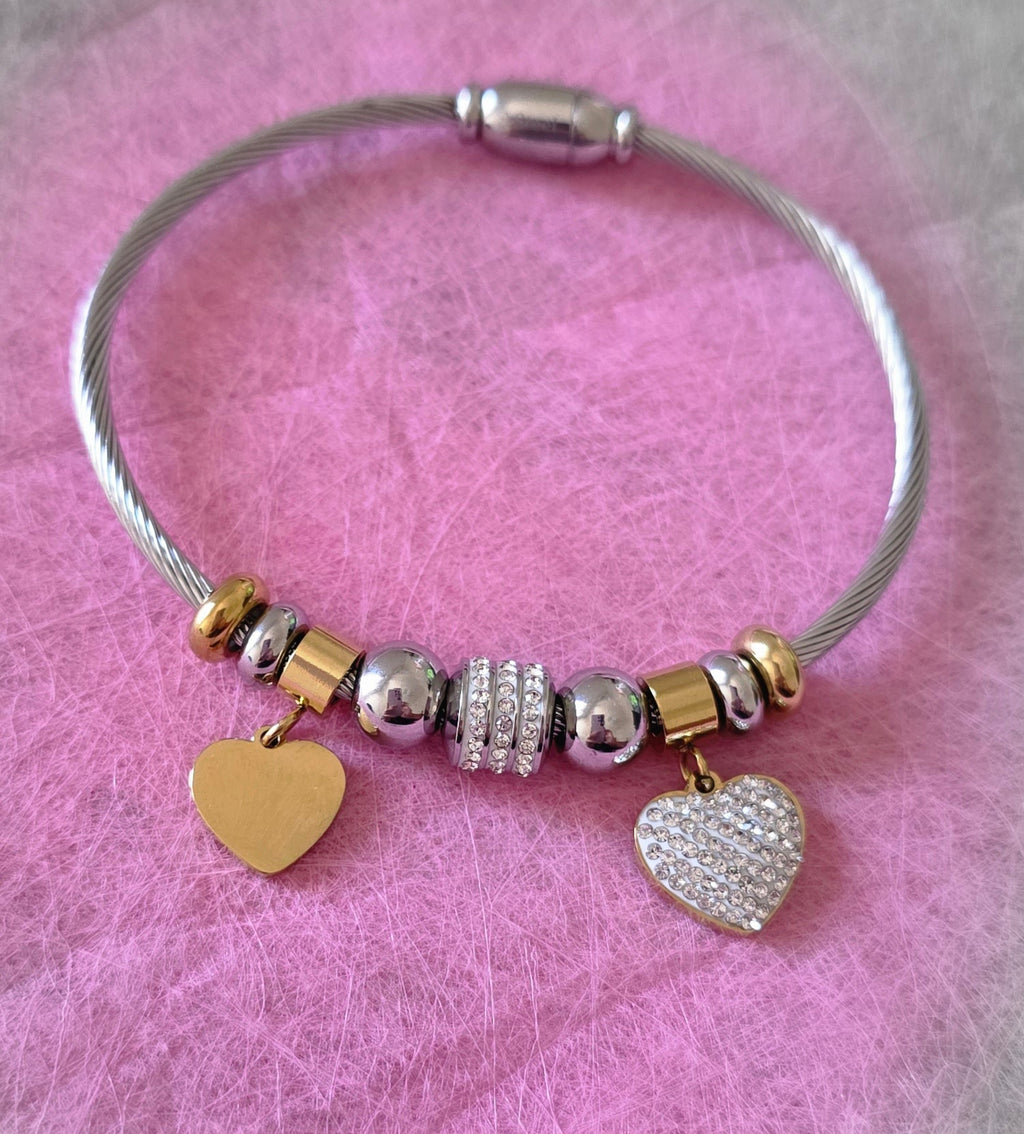 BRACCIALE CUORI D'ACCIAIO