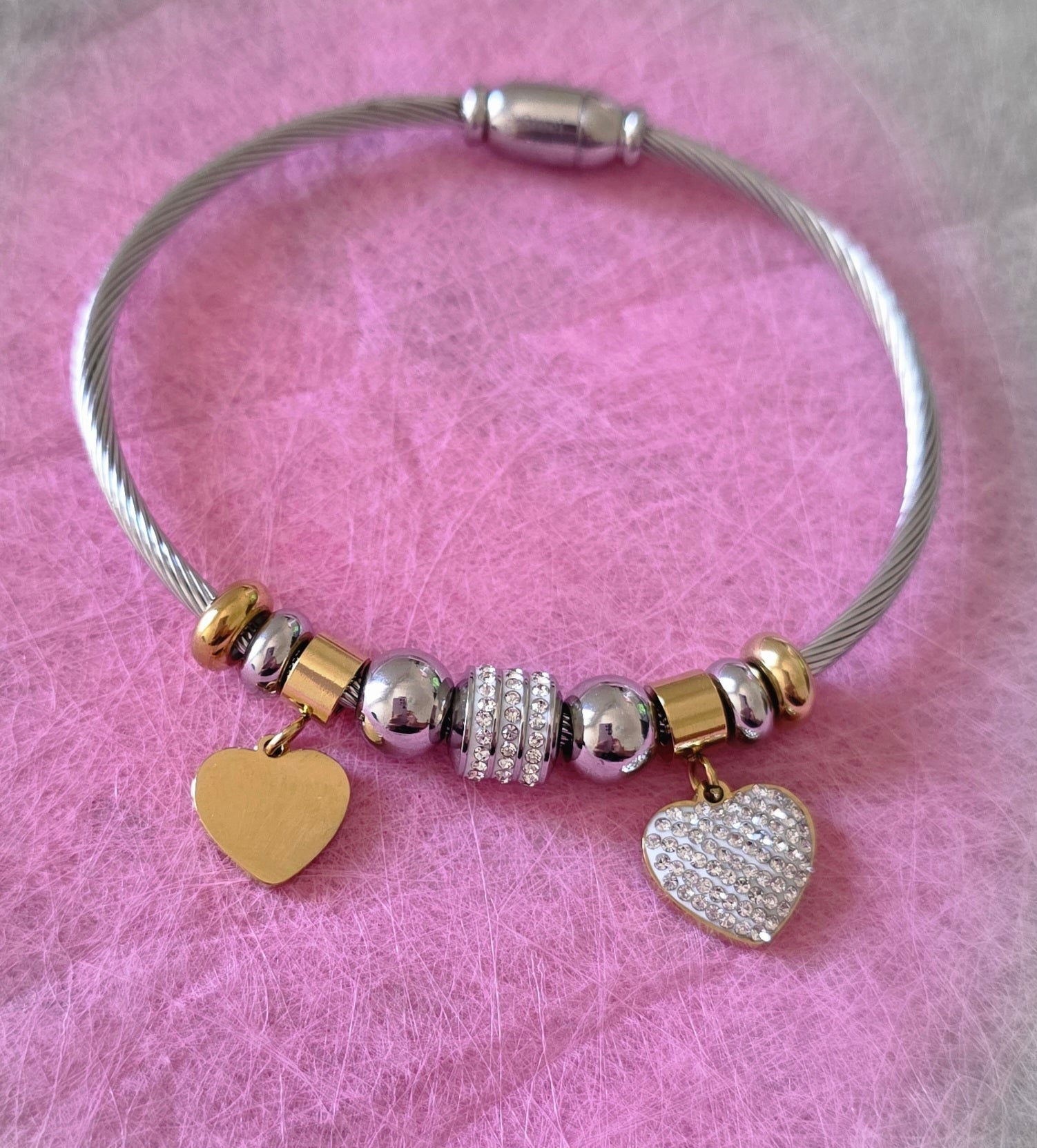 BRACCIALE CUORI D'ACCIAIO