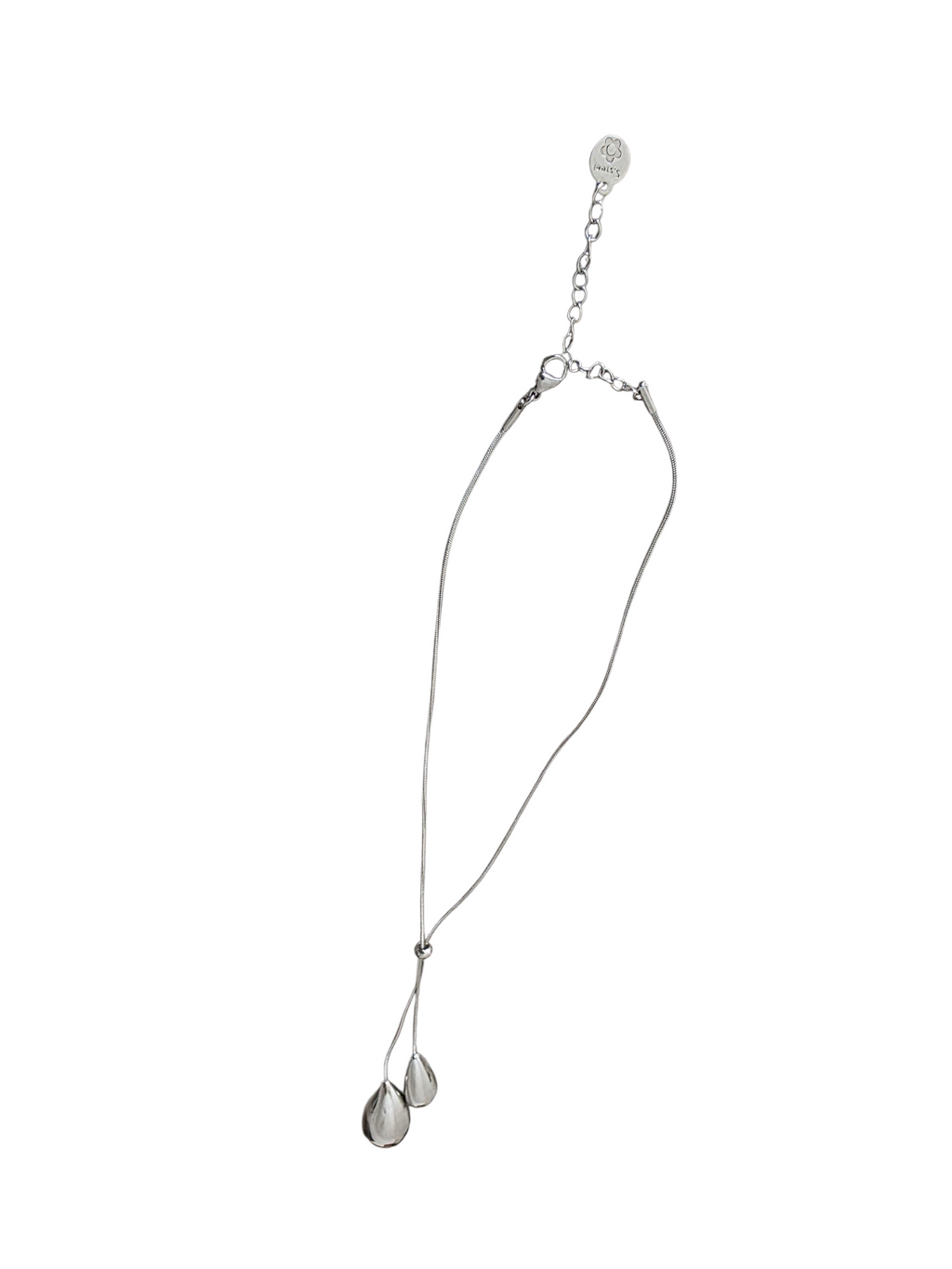 COLLANA ACCIAIO GOCCIA SALISCENDI