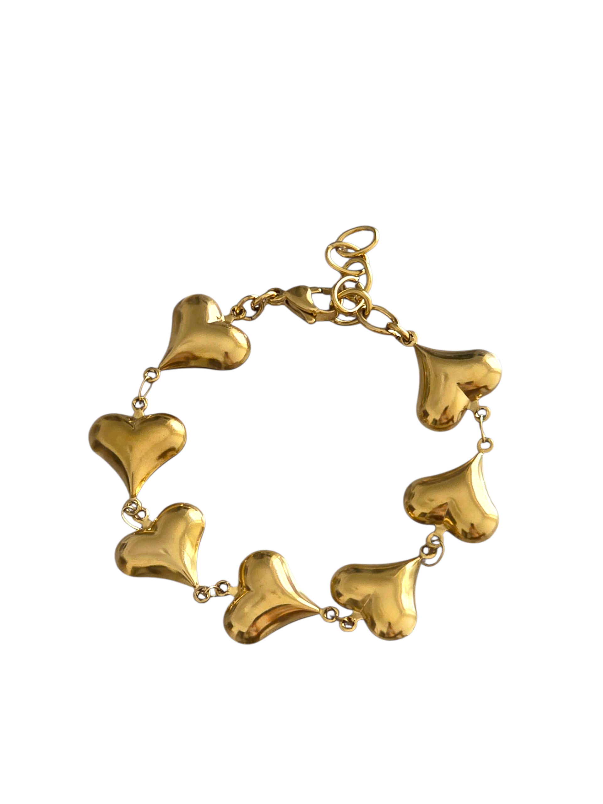 BRACCIALE ACCIAIO CUORI BOMBATI