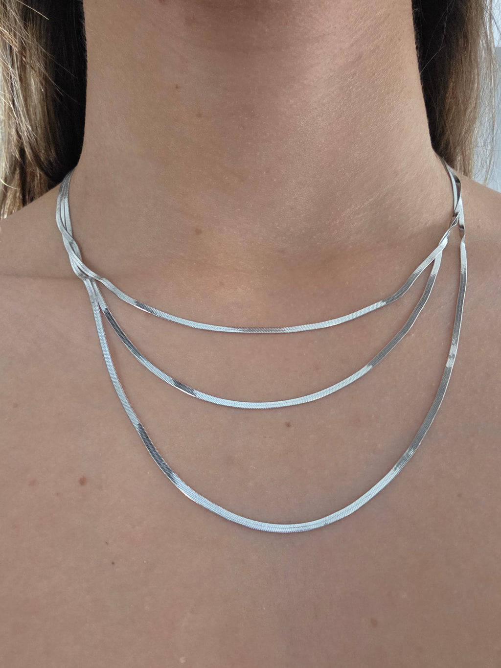 COLLANA ACCIAIO TRIPLO FILO