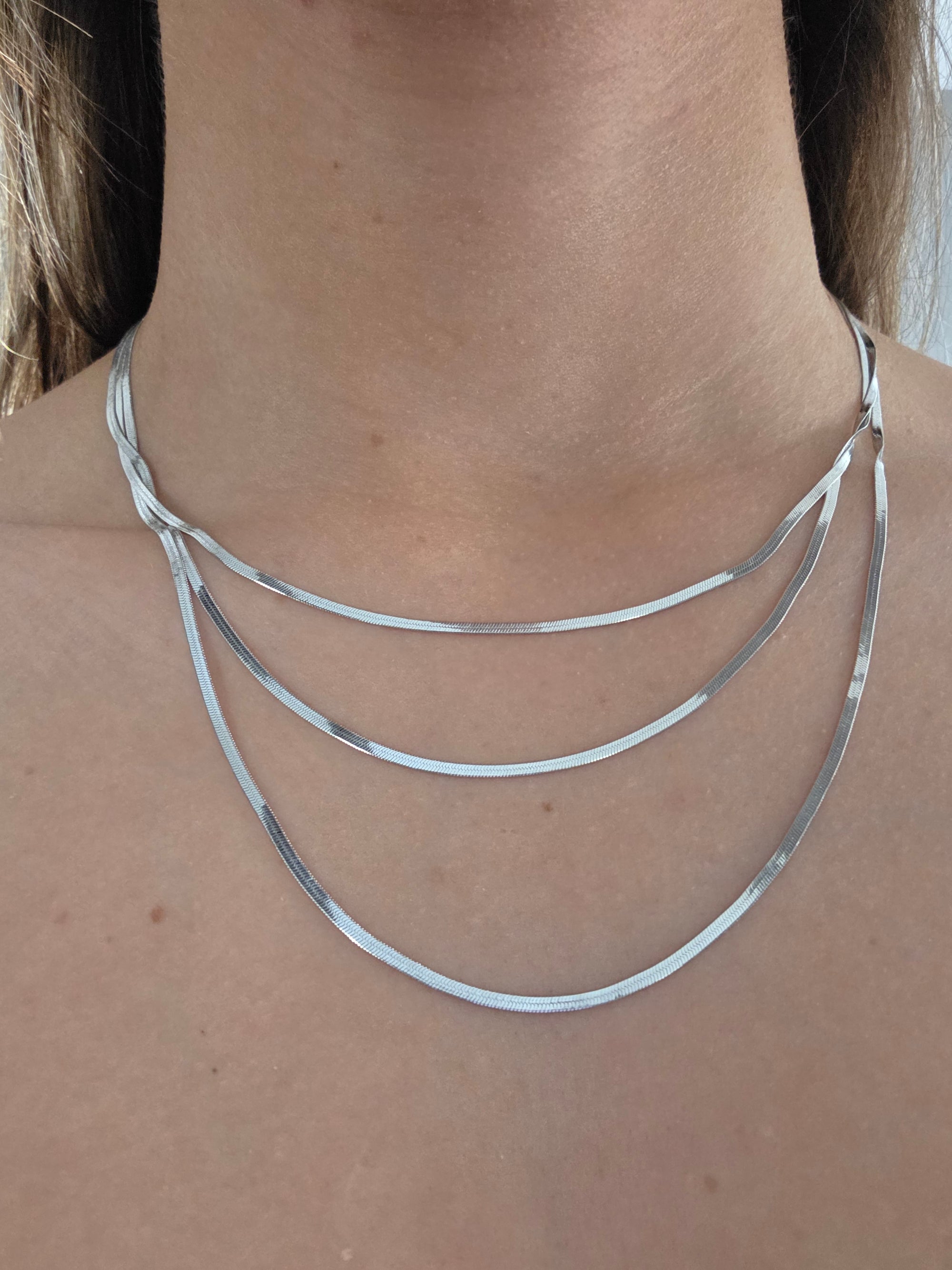 COLLANA ACCIAIO TRIPLO FILO