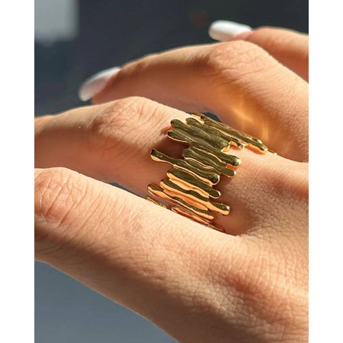 ANELLO ACCIAIO ZIG ZAG
