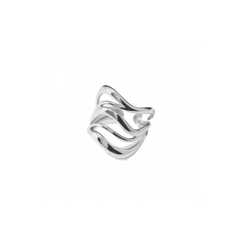 ANELLO ACCIAIO ONDA