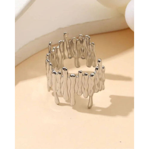 ANELLO ACCIAIO ZIG ZAG