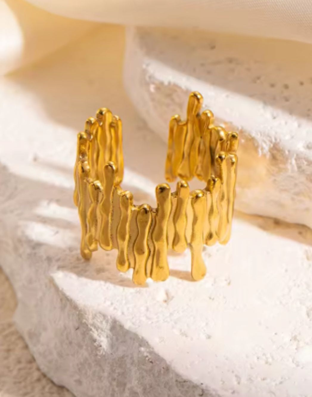 ANELLO ACCIAIO ZIG ZAG