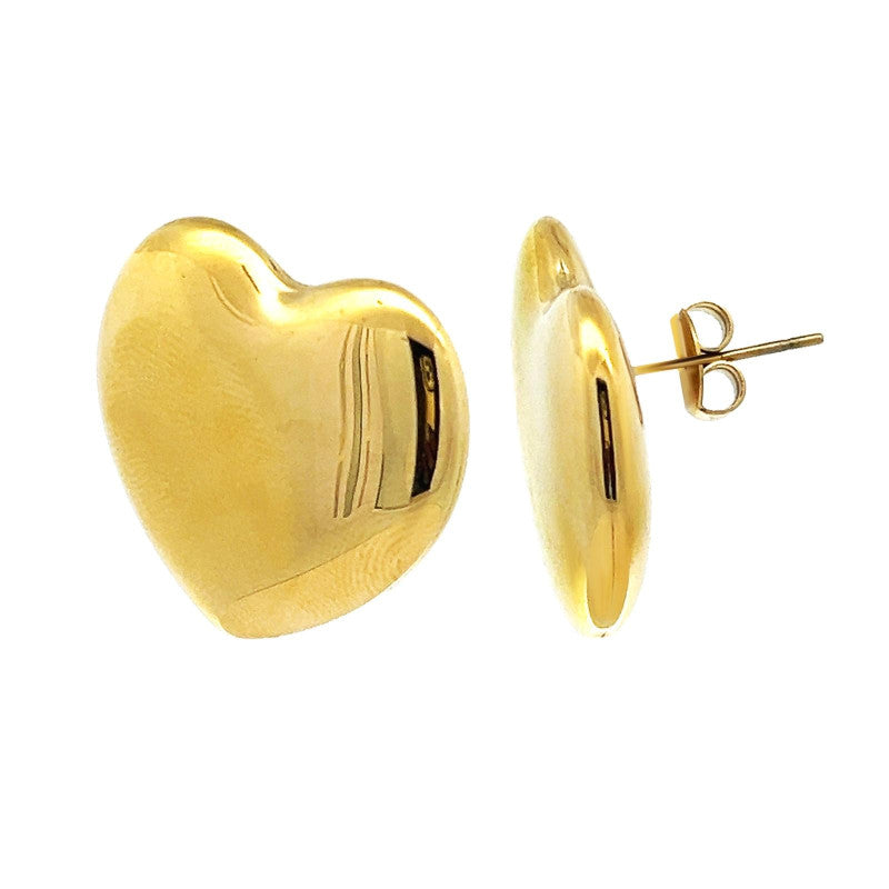 ORECCHINI ACCIAIO CUORE 2,5 CM